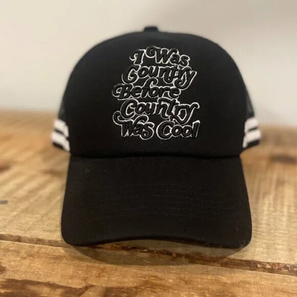 Understated Leather Country Cool Trucker Hat In Black - Picture 7 of 7